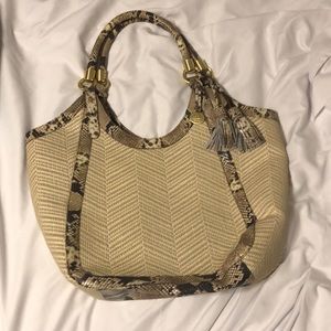 Gorgeous woven leather Brahmin bag!!!!